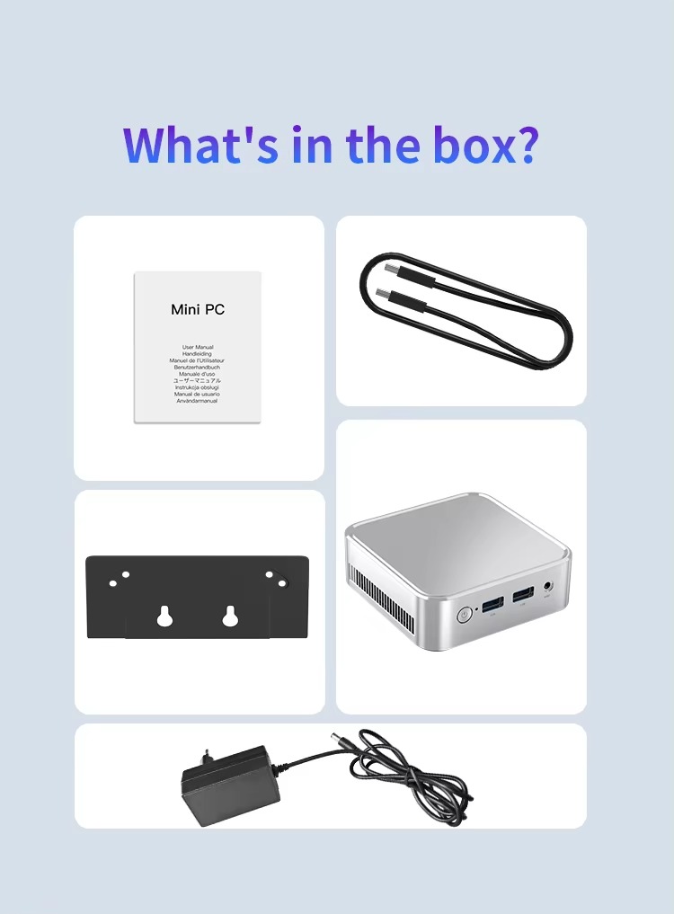 C0B Mini PC Intel N150 4K WiFi 6 DDR4 Gaming Desktop Newest Mini Computer Support Customization AU/US/EU/UK Plug