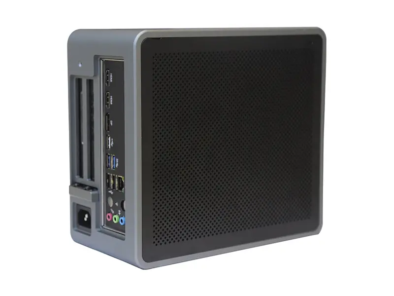 StarMang GT5 Pro Compact AI Edge Workstation, 4.8L/5.6L Small Form Factor Desktop, Intel 12th-14th Gen i3/i5/i7 & AMD Ryzen 7000/9000 Compatible, Dual DDR5 96GB RAM, NVIDIA SFF GPU Support for Local LLM AI Inference, CAD Simulation & Video Generation