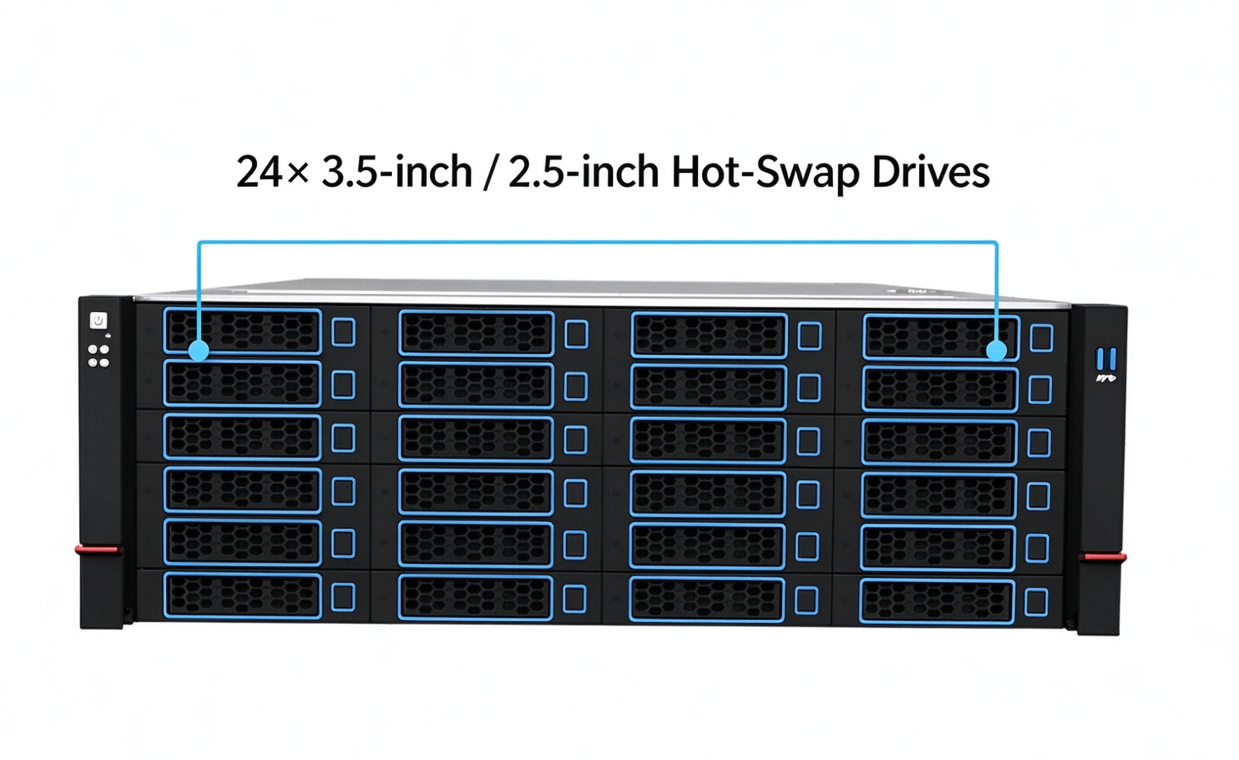 Nebula X740 4U Rack Server, 24 x 3.5