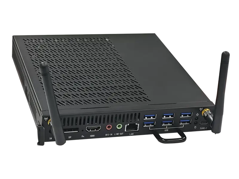 B1A Industrial Computer PC International Standard OPS Thin Client, Intel i5-12450H /13420H, Up to 64GB DDR4 & 2TB M.2 NVMe, Fanless OPS Module for Smart Interactive Display