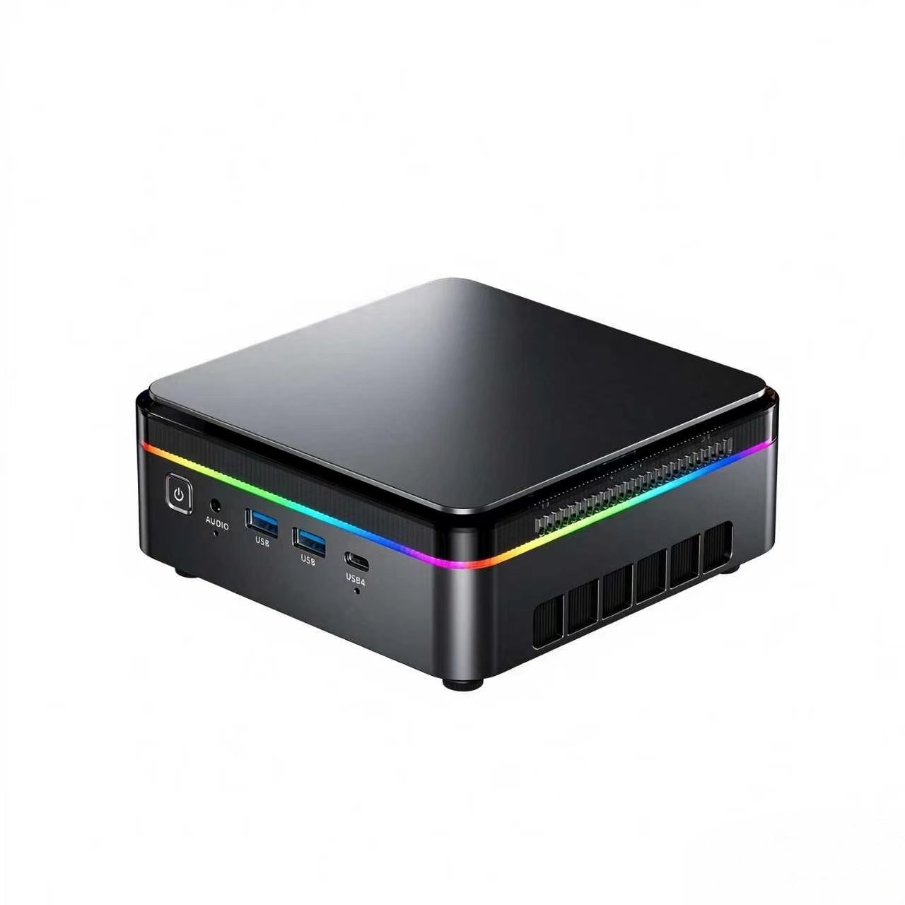 F3A Mini PC AMD Ryzen AI 9 HX 370, 80 TOPS AIPC, 64GB DDR5 1TB PCIe4.0 SSD, 4-Screen 8K@60Hz Display, Dual 2.5G LAN, WiFi6 BT5.2, Windows11 Pro